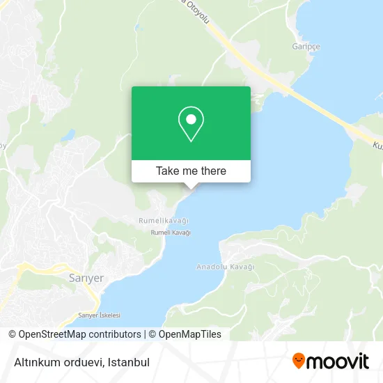 Altınkum orduevi map