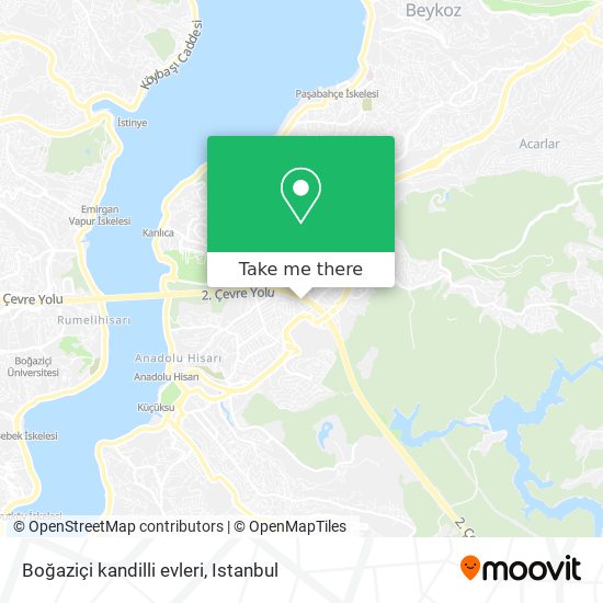 Boğaziçi kandilli evleri map