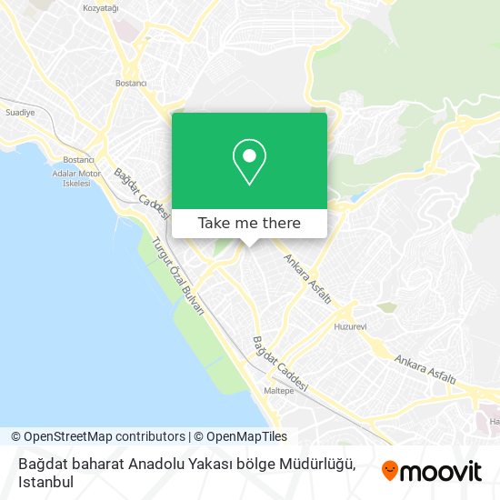 Bağdat baharat Anadolu Yakası bölge Müdürlüğü map