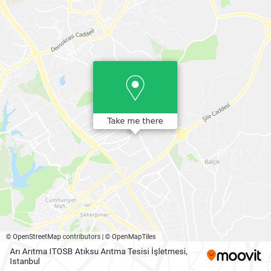 Arı Arıtma ITOSB Atıksu Arıtma Tesisi İşletmesi map