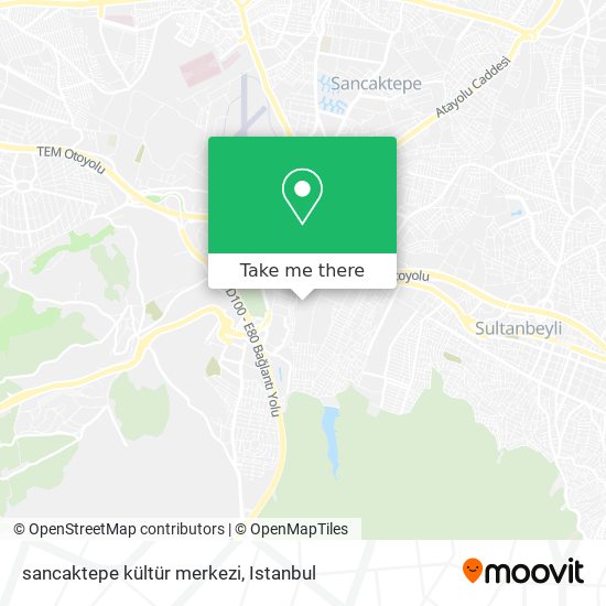 sancaktepe kültür merkezi map