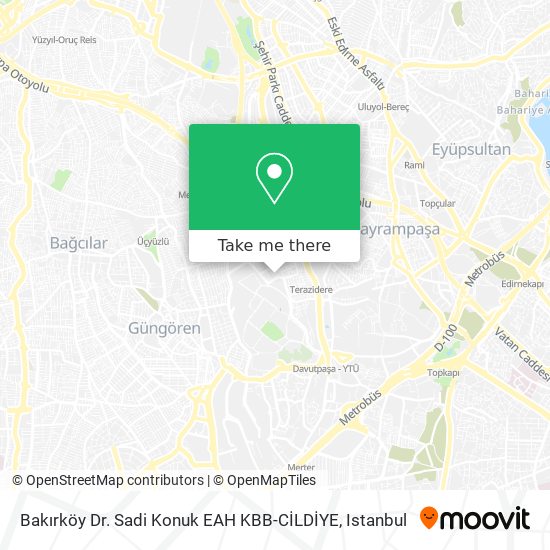 Bakırköy Dr. Sadi Konuk EAH KBB-CİLDİYE map