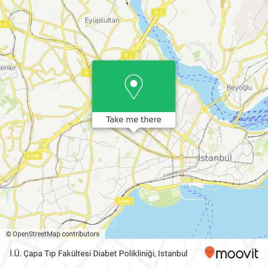 İ.Ü. Çapa Tıp Fakültesi Diabet Polikliniği map