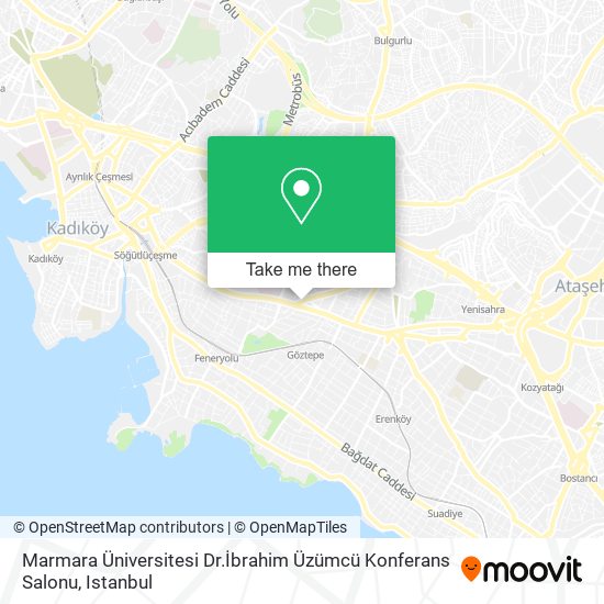 Marmara Üniversitesi Dr.İbrahim Üzümcü Konferans Salonu map