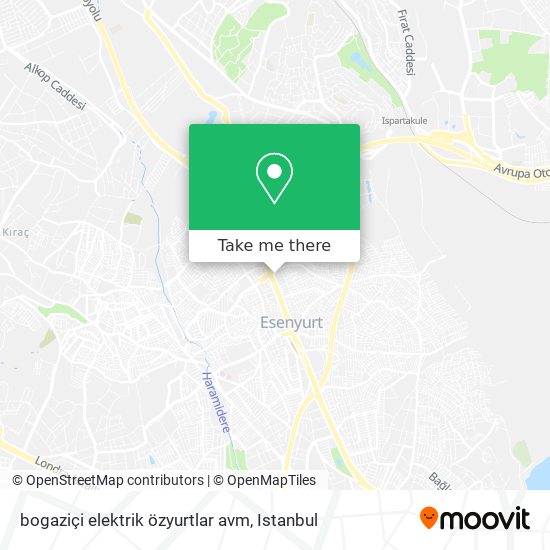 bogaziçi elektrik özyurtlar avm map