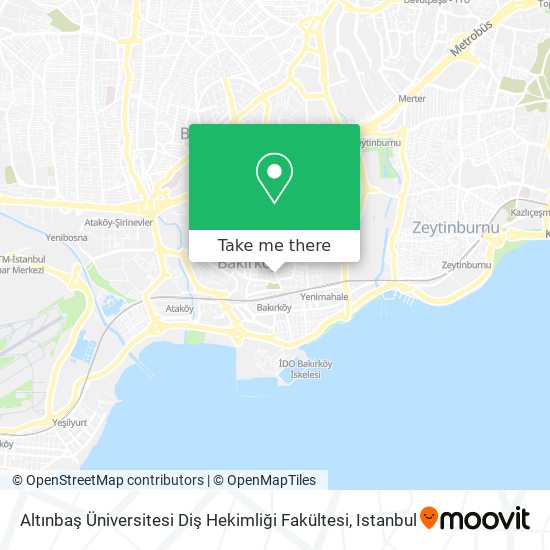 Altınbaş Üniversitesi Diş Hekimliği Fakültesi map