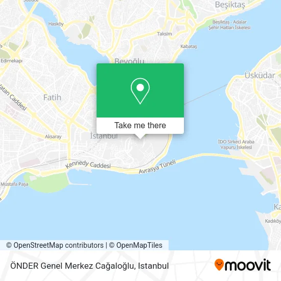 ÖNDER Genel Merkez Cağaloğlu map