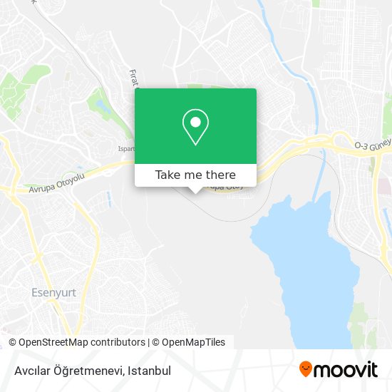 Avcılar Öğretmenevi map