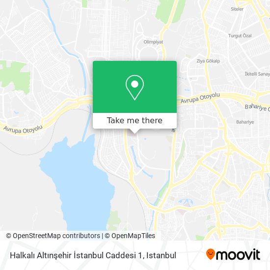 Halkalı Altınşehir İstanbul Caddesi 1 map