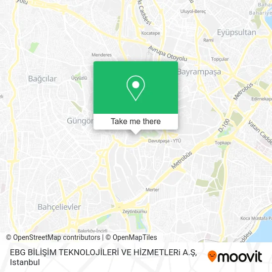 EBG BİLİŞİM TEKNOLOJİLERİ VE HİZMETLERi A.Ş map