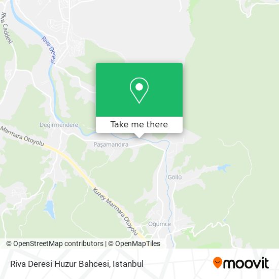 Riva Deresi Huzur Bahcesi map