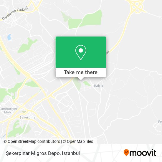 Şekerpınar Migros Depo map