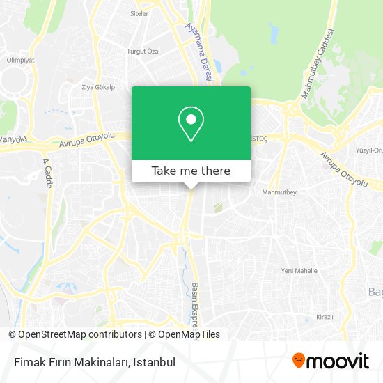 Fimak Fırın Makinaları map