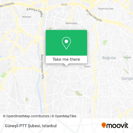 Güneşli PTT Şubesi map