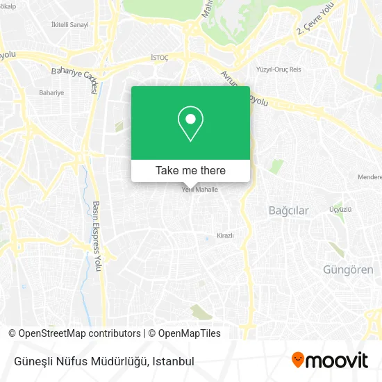 Güneşli Nüfus Müdürlüğü map