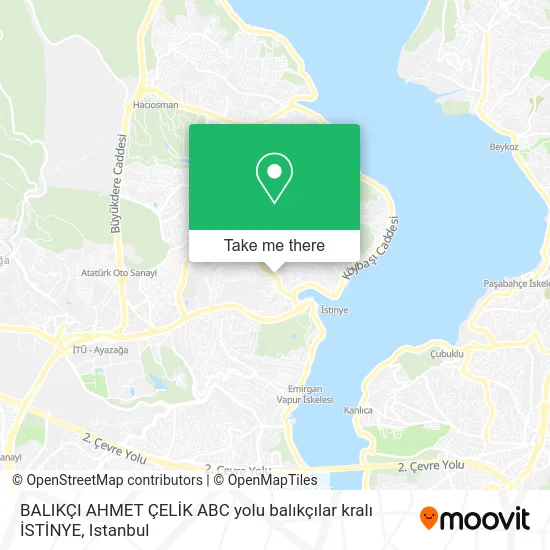 BALIKÇI AHMET ÇELİK ABC yolu balıkçılar kralı İSTİNYE map