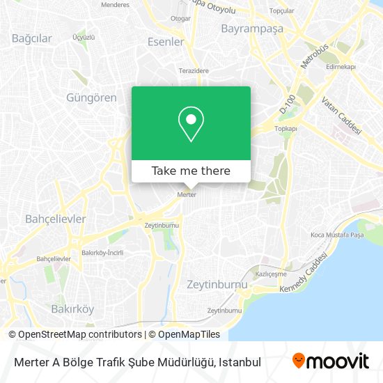 Merter A Bölge Trafik Şube Müdürlüğü map
