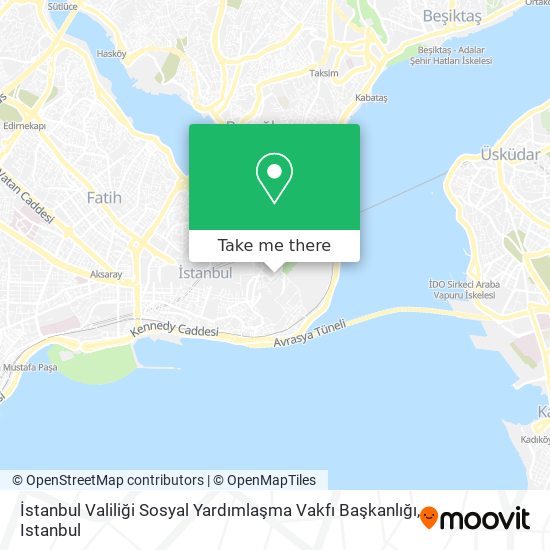 İstanbul Valiliği Sosyal Yardımlaşma Vakfı Başkanlığı map