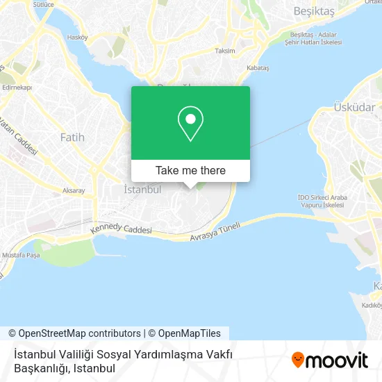 İstanbul Valiliği Sosyal Yardımlaşma Vakfı Başkanlığı map
