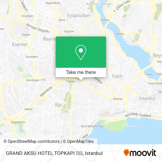 GRAND AKSU HOTEL TOPKAPI ⭐️⭐️⭐️ map