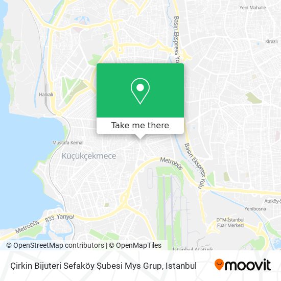 Çirkin Bijuteri Sefaköy Şubesi Mys Grup map