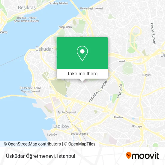 Üsküdar Öğretmenevi map