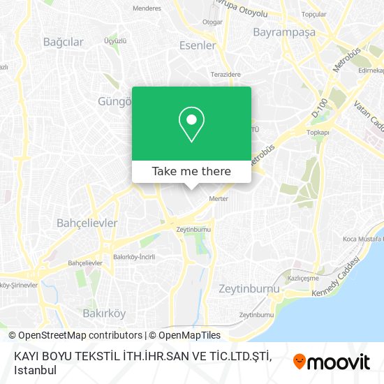 KAYI BOYU TEKSTİL İTH.İHR.SAN VE TİC.LTD.ŞTİ map