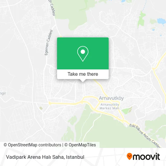 Vadipark Arena Halı Saha map