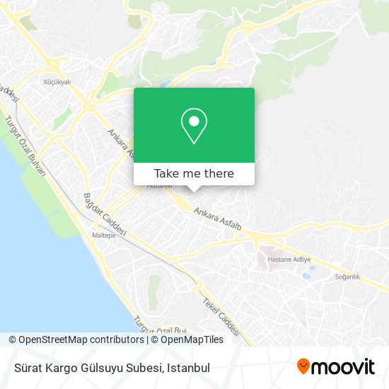 Sürat Kargo Gülsuyu Subesi map