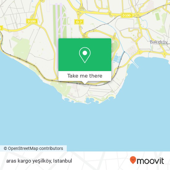 aras kargo yeşilköy map