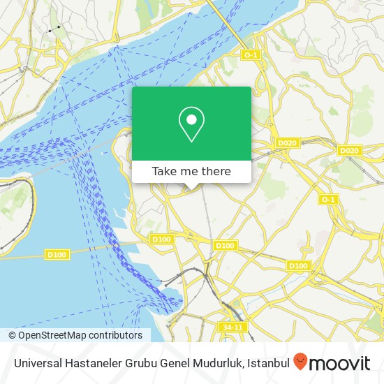 Universal Hastaneler Grubu Genel Mudurluk map