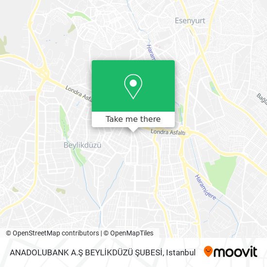 ANADOLUBANK A.Ş BEYLİKDÜZÜ ŞUBESİ map