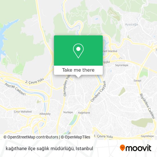 kağıthane ilçe sağlık müdürlüğü map
