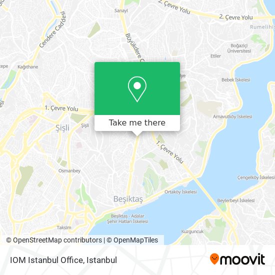 IOM Istanbul Office map