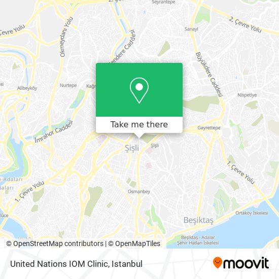 United Nations IOM Clinic map