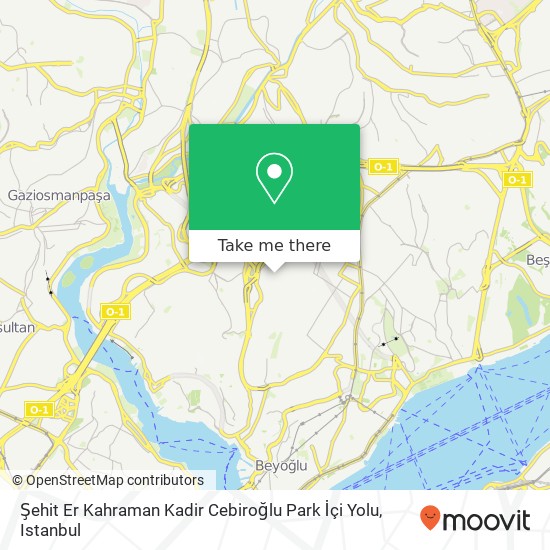 Şehit Er Kahraman Kadir Cebiroğlu Park İçi Yolu map