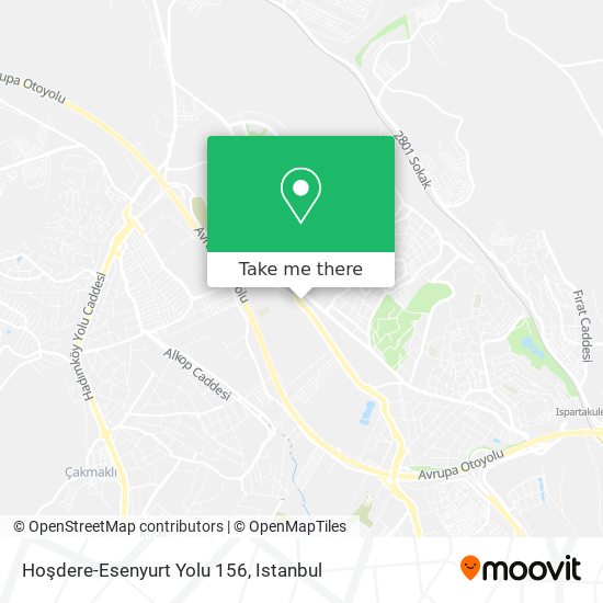 Hoşdere-Esenyurt Yolu 156 map