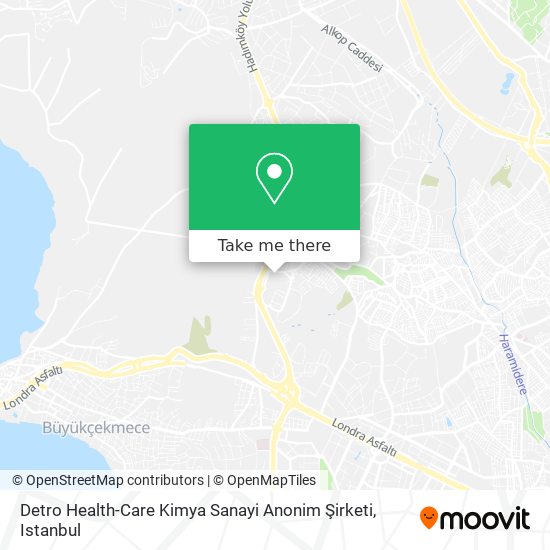 Detro Health-Care Kimya Sanayi Anonim Şirketi map