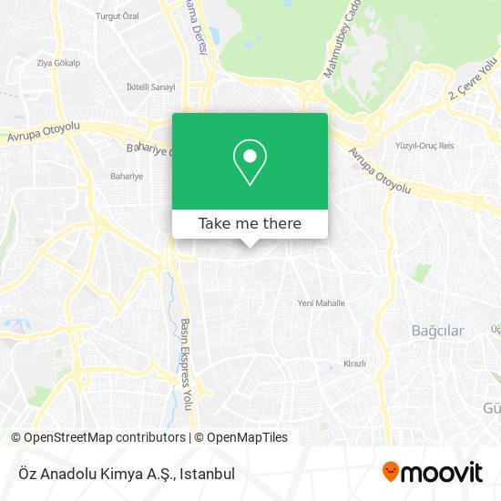 Öz Anadolu Kimya A.Ş. map