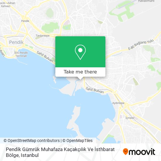 Pendik Gümrük Muhafaza Kaçakçılık Ve İsthbarat Bölge map