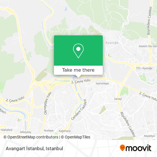 Avangart İstanbul map