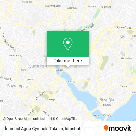 İstanbul Agop Cymbals Taksim map