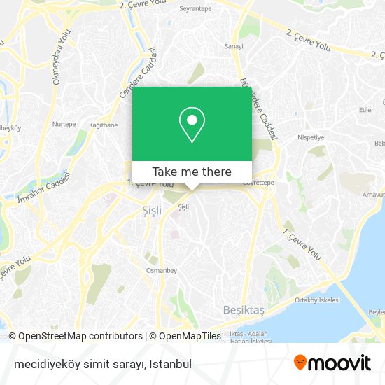 mecidiyeköy simit sarayı map
