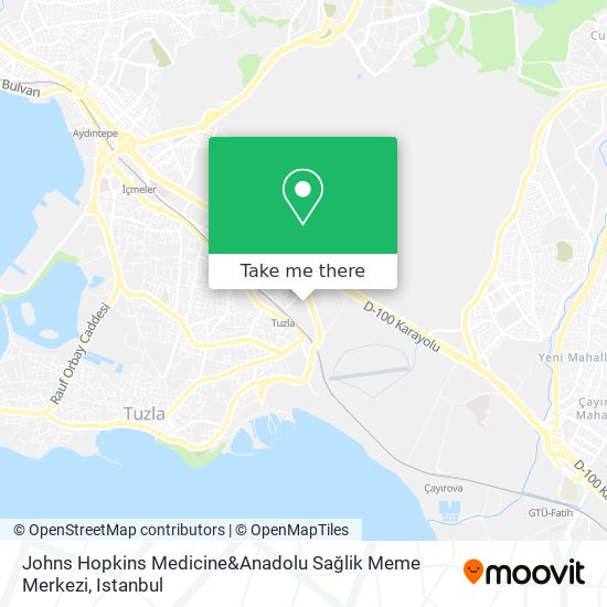 Johns Hopkins Medicine&Anadolu Sağlik Meme Merkezi map