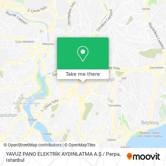 YAVUZ PANO ELEKTRİK AYDINLATMA A.Ş / Perpa map