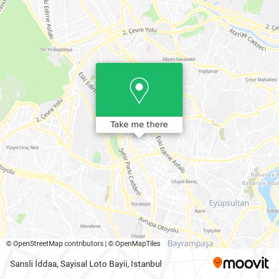 Sansli İddaa, Sayisal Loto Bayii map