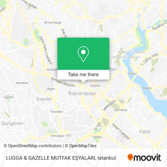 LUGGA & GAZELLE MUTFAK EŞYALARI map
