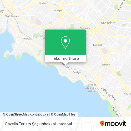 Gazella Turizm Şaşkınbakkal map