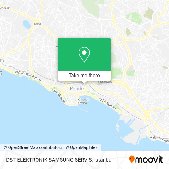 DST ELEKTRONIK SAMSUNG SERVIS map