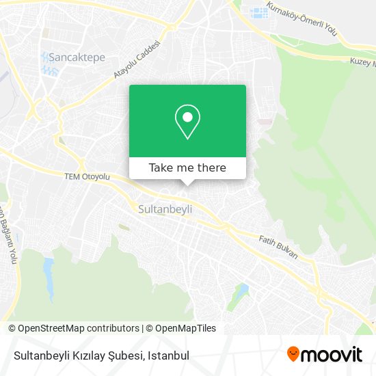 Sultanbeyli Kızılay Şubesi map